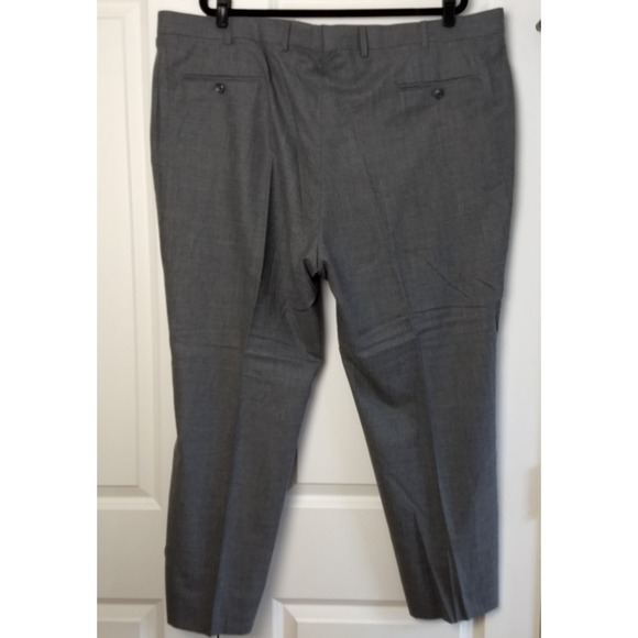 Joseph Abboud Bemberg Zignone Suit Mens 52R Gray 2 Button Custom 100% Wool 47x29 - Picture 5 of 16